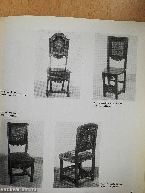 Európai bútorok a XV-XVII. században