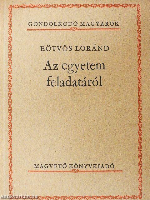 Az egyetem feladatáról