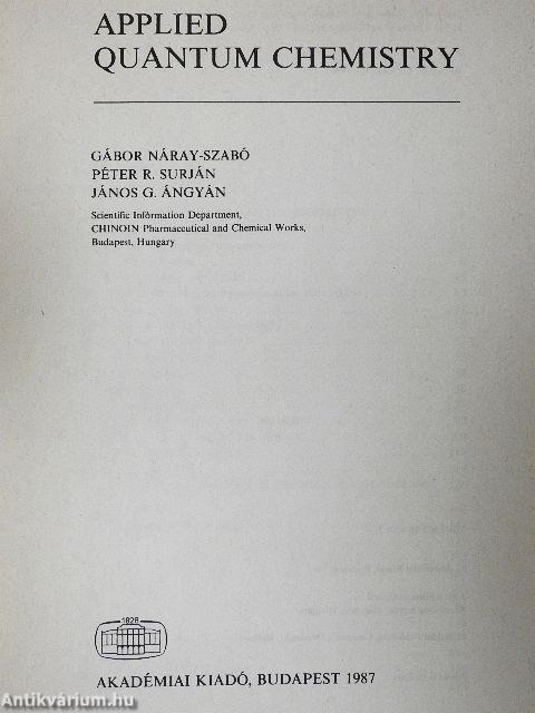 Applied Quantum Chemistry