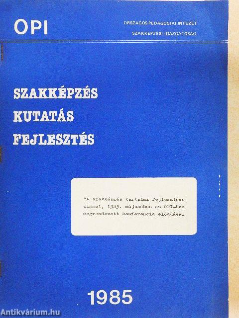 Szakképzés, kutatás, fejlesztés