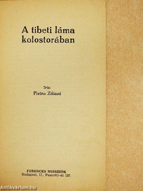 A Tibeti Láma kolostorában