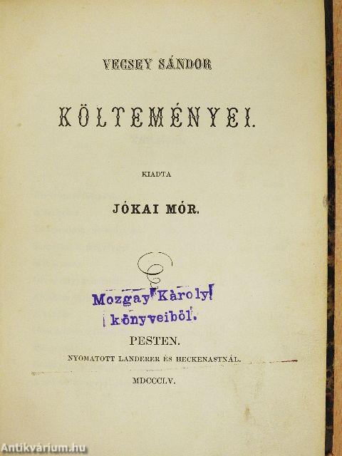 Vecsey Sándor költeményei
