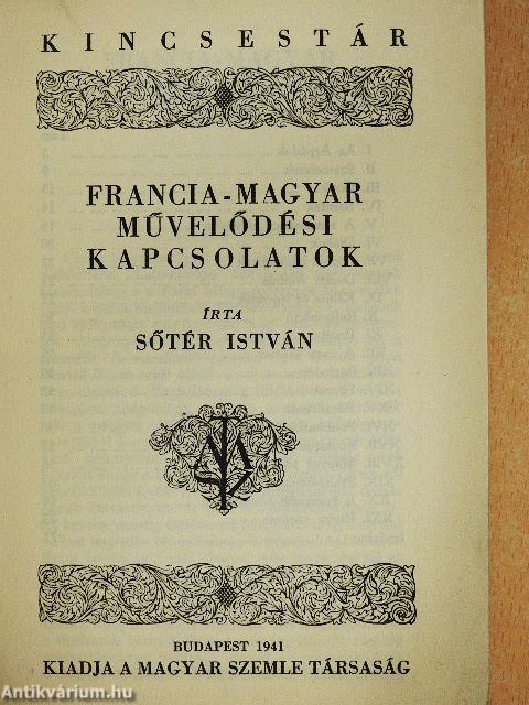 Francia-magyar művelődési kapcsolatok