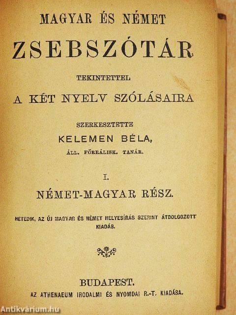 Magyar és német zsebszótár I-II.