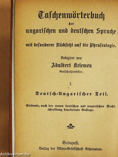 Magyar és német zsebszótár I-II.