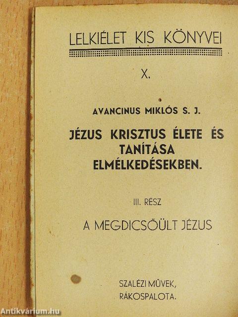 A megdicsőült Jézus
