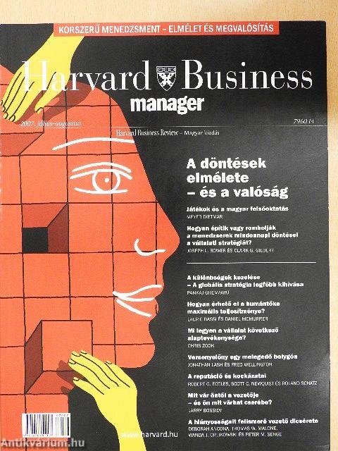 Harvard Business Manager - Harvard Business Review 2007. július-augusztus