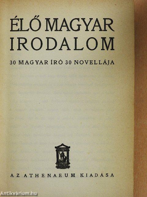 Élő magyar irodalom