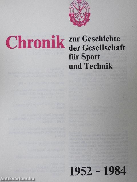 Chronik zur Geschichte der Gesellschaft für Sport und Technik