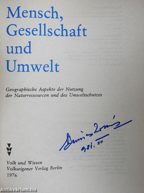 Mensch, Gesellschaft und Umwelt