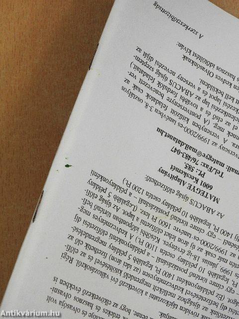 Abacus 1999, 2003 (vegyes számok) (12 db)