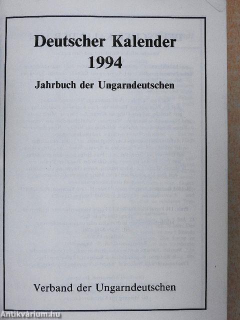Deutscher Kalender 1994