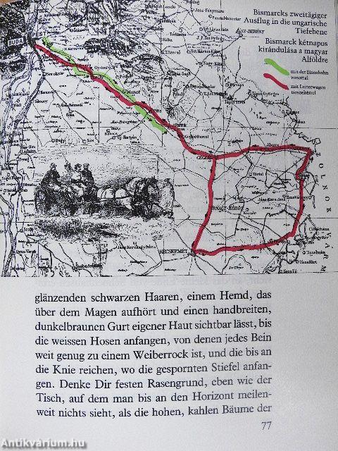Bismarck auf der Reise durch Ungarn