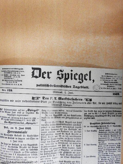 Bismarck auf der Reise durch Ungarn