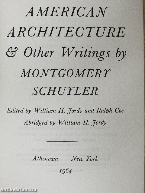 American Architecture & Other Writings