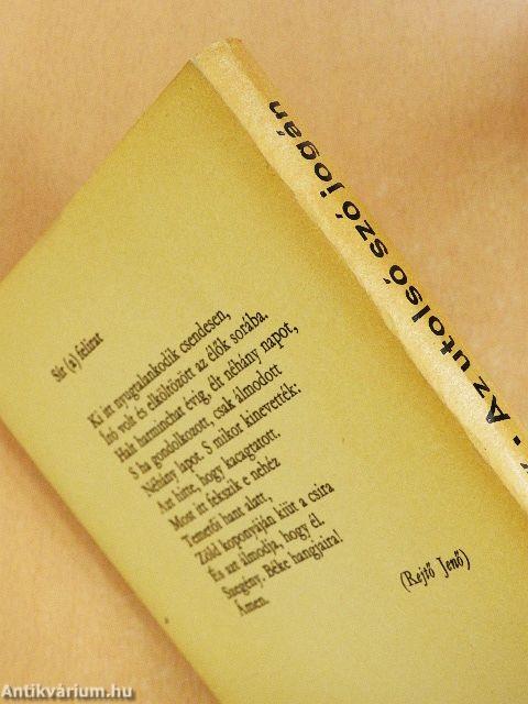 Az utolsó szó jogán