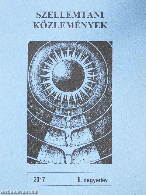 Szellemtani közlemények 2017. III. negyedév
