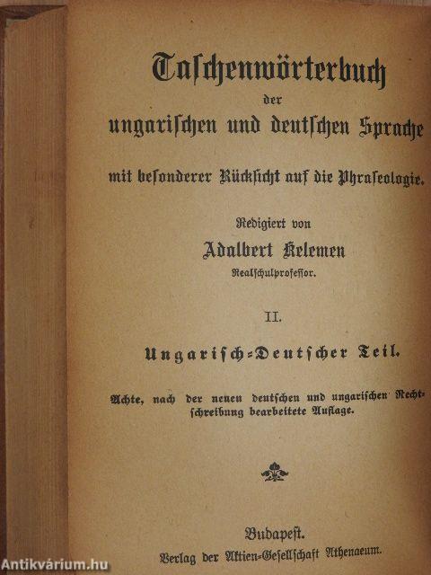 Magyar és német zsebszótár I-II.