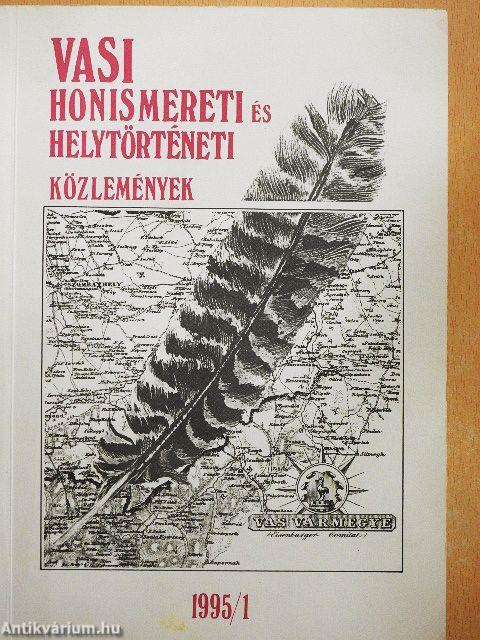 Vasi honismereti és helytörténeti közlemények 1995/1.