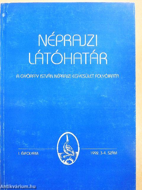 Néprajzi látóhatár 1992/3-4. szám