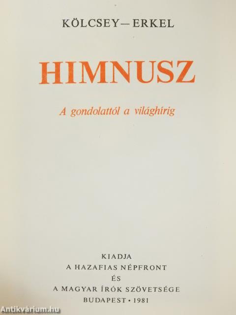 Himnusz (minikönyv)