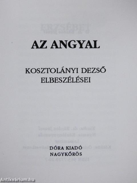 Az angyal (minikönyv)