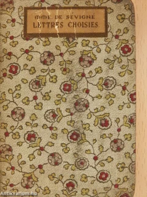 Lettres choisies de Madame de Sévigné (minikönyv)
