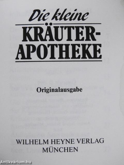 Die kleine Kräuterapotheke (minikönyv)