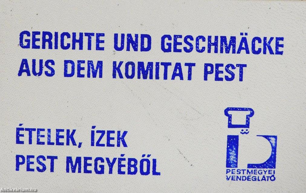 Ételek, ízek Pest megyéből (minikönyv) (számozott)