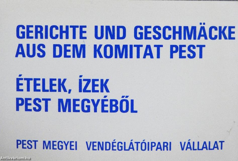 Ételek, ízek Pest megyéből (minikönyv) (számozott)