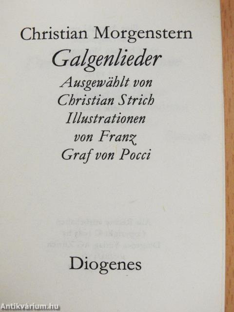 Galgenlieder (minikönyv)