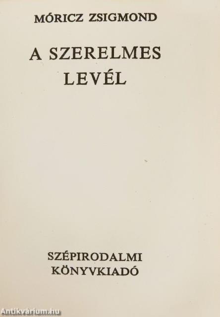 A szerelmes levél (minikönyv)