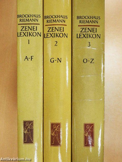 Zenei Lexikon 1-3.