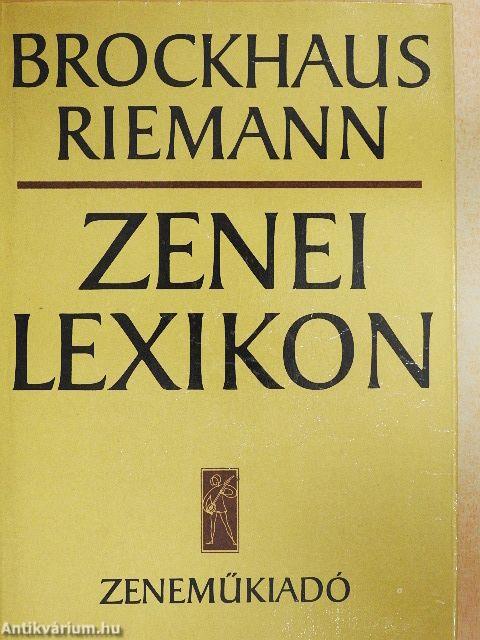 Zenei Lexikon 1-3.
