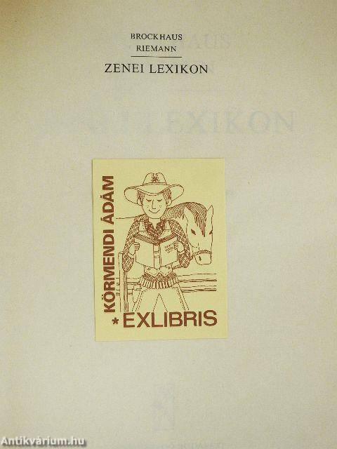 Zenei Lexikon 1-3.
