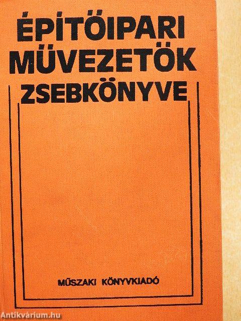 Építőipari művezetők zsebkönyve