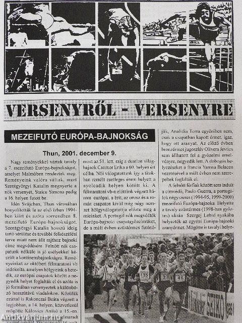 Atlétika 2002. január-december