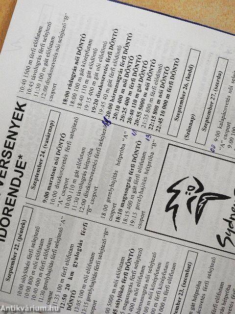 Atlétika 2000. (nem teljes évfolyam)