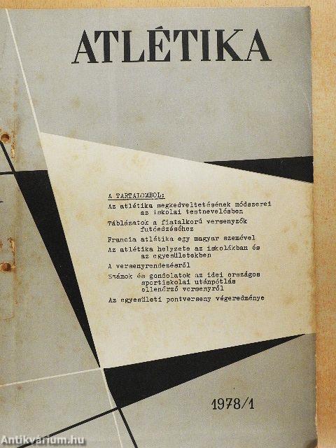 Atlétika 1978. (nem teljes évfolyam)