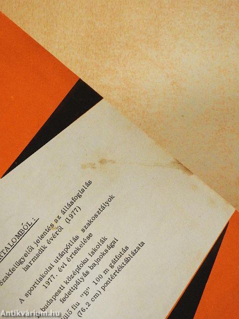 Atlétika 1978. (nem teljes évfolyam)