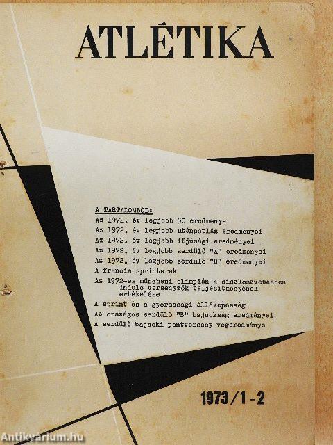 Atlétika 1973. január-december