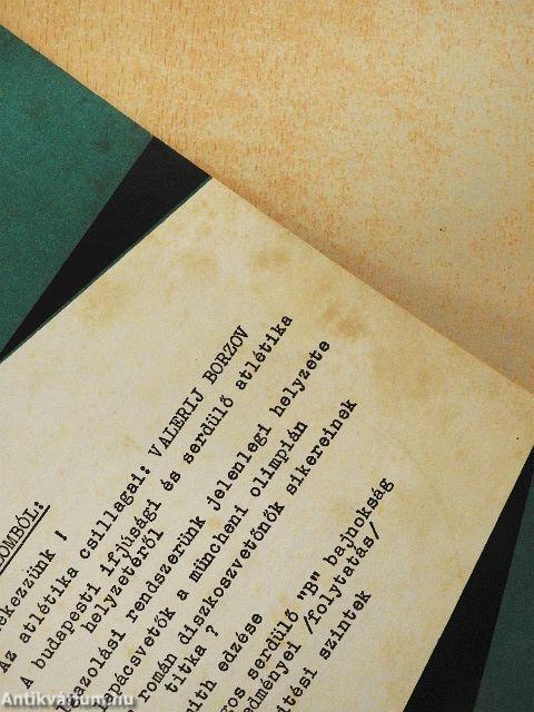 Atlétika 1973. január-december