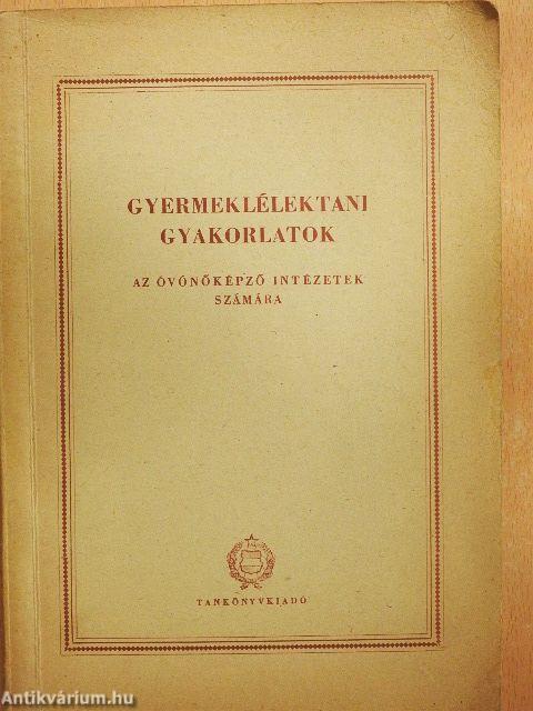 Gyermeklélektani gyakorlatok