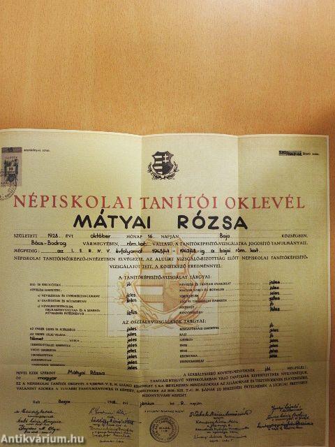 A Bajai Érseki- és Állami Tanítóképző Intézetek története 1929-1958.