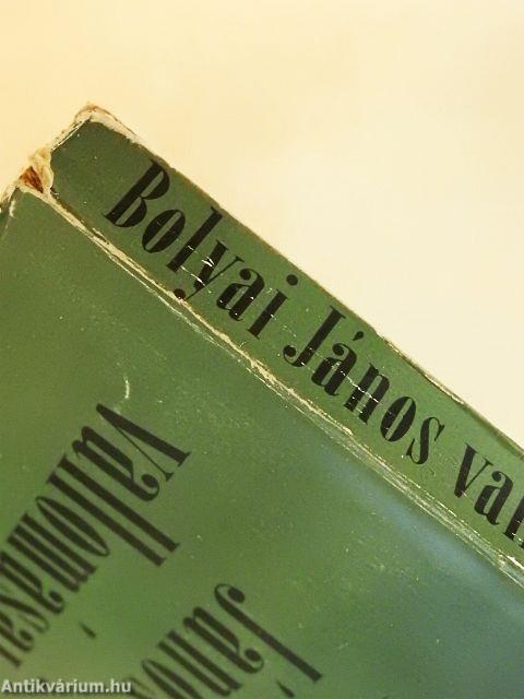 Bolyai János vallomásai