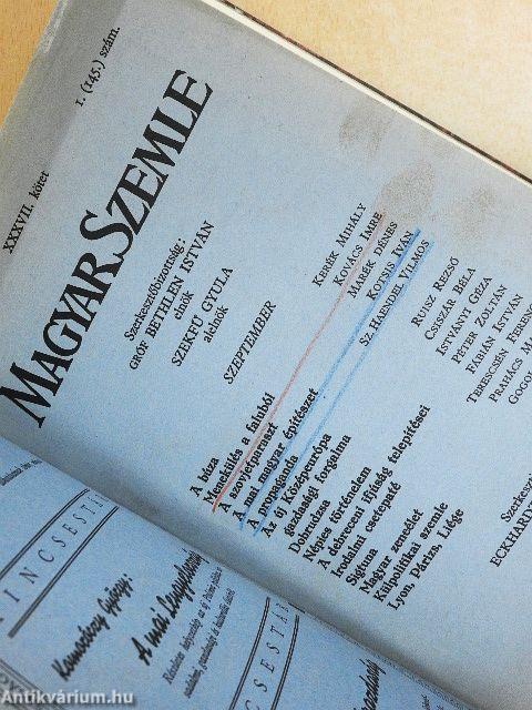 Magyar Szemle 1935. augusztus/Magyar Szemle 1937. augusztus/Magyar Szemle 1939. szeptember