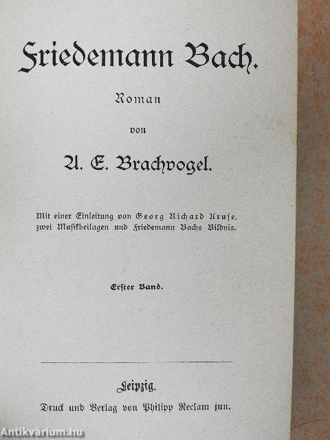 Friedemann Bach I-II. (gótbetűs)
