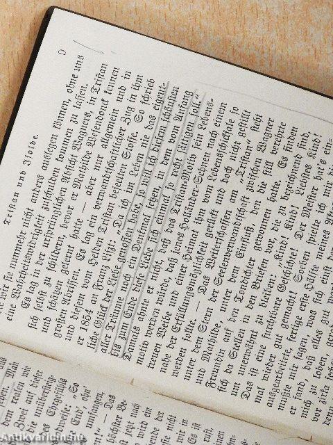Tristan und Isolde: Handlung in drei Auszügen/Tristan und Isolde: Vollständiges Buch (gótbetűs)