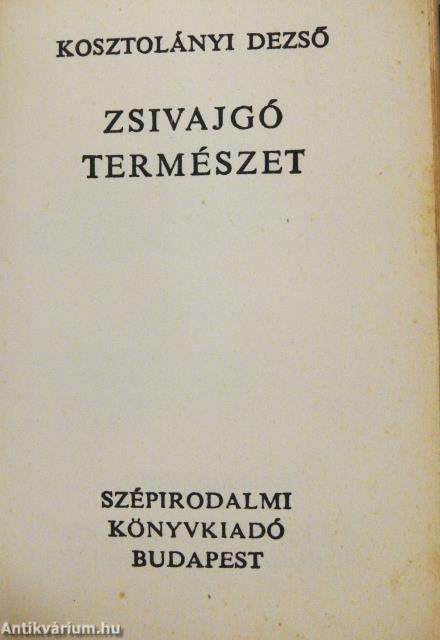 Zsivajgó természet (minikönyv)