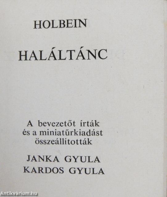 Haláltánc (minikönyv)